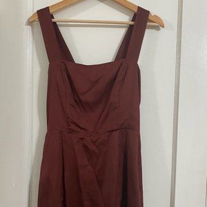 Aritzia Sunday Best Dress in Red Wine